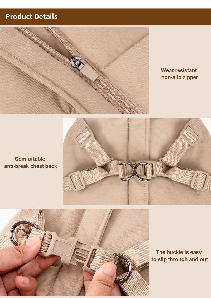 Integrated Harness Puffer Vest