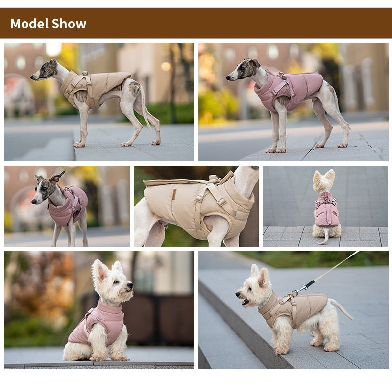 Integrated Harness Puffer Vest