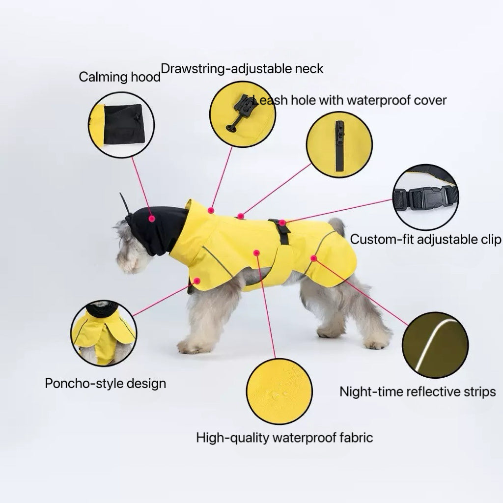 Rain Jacket for Small & Medium Dogs