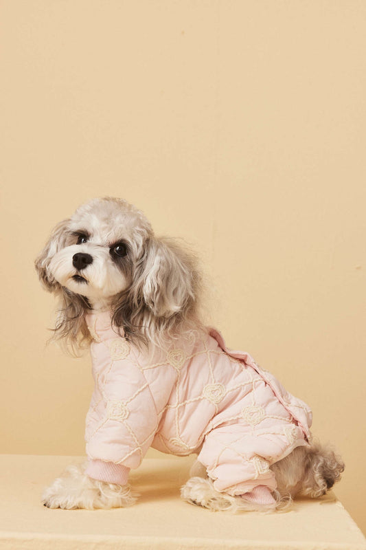 4-Leg Lightweight Puffer Jacket for Small Dogs